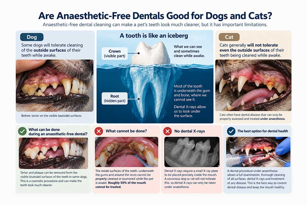 Are Anaesthetic-Free Dentals Good for Dogs and Cats