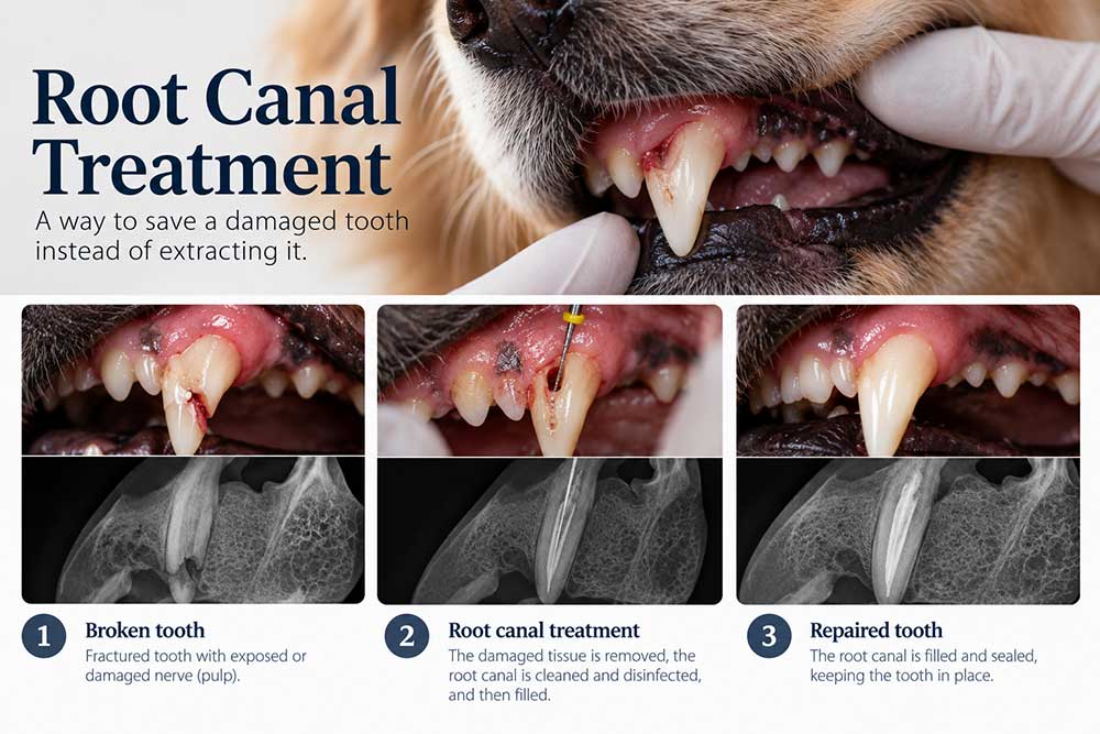 Root Canal Treatment for Dogs at Sandringham Veterinary Hospital